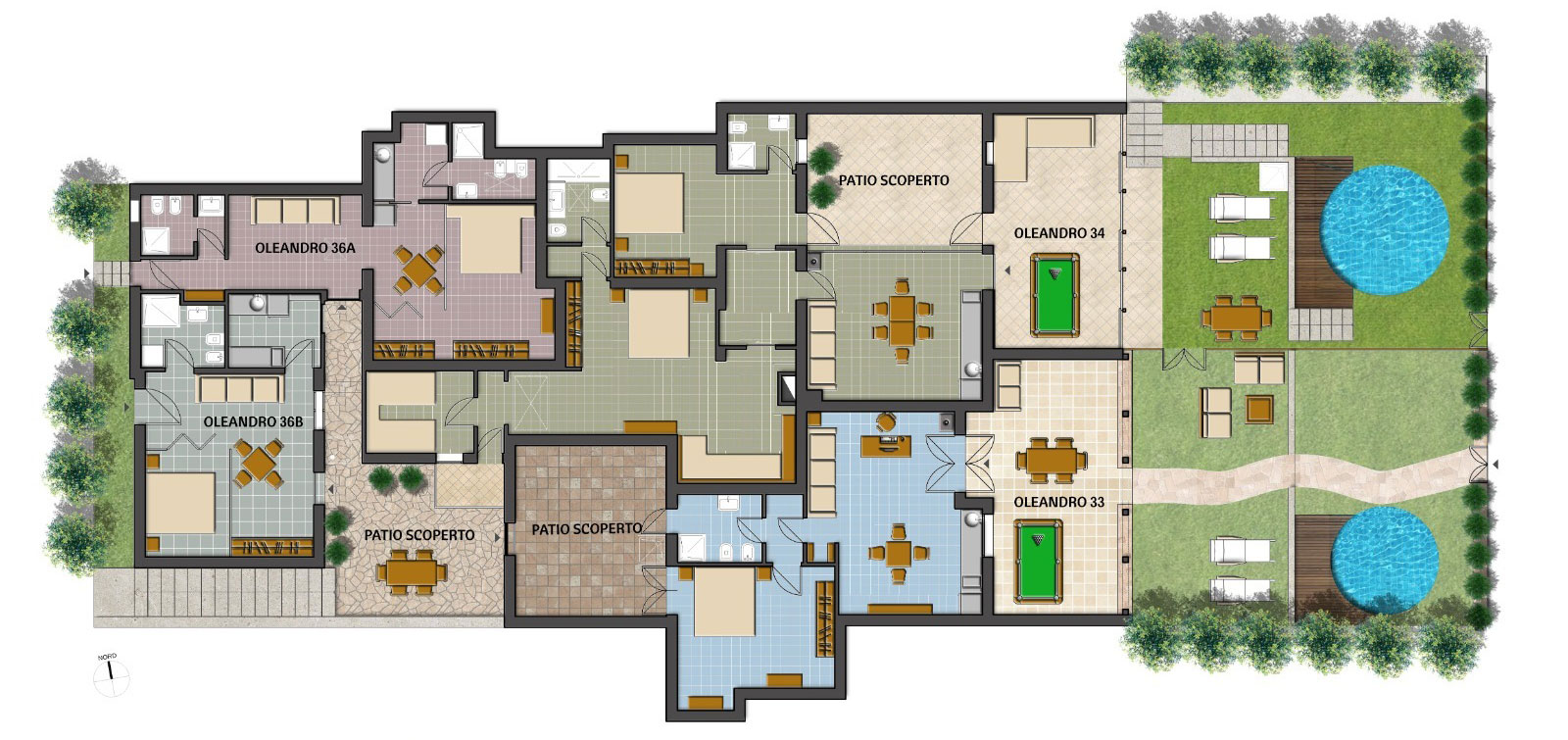 Planimetria Big Suite Sardinia